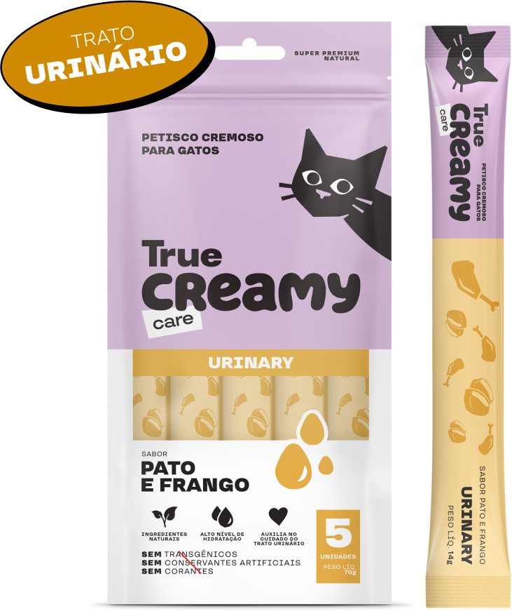 Kit Petisco Cremoso True Creamy Care Sabores Variados para Gatos - 6 Pacotes (30 Unidades)