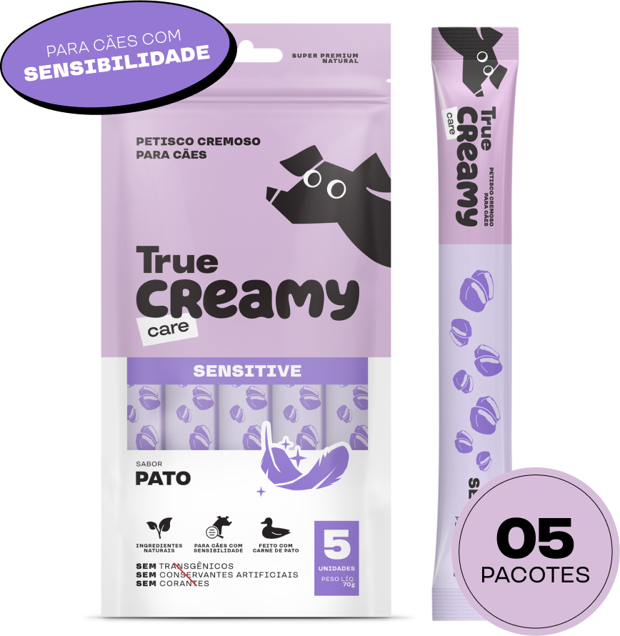 Kit Petisco Cremoso True Creamy Sabores Variados para Cães - 10 pacotes (50 unidades)