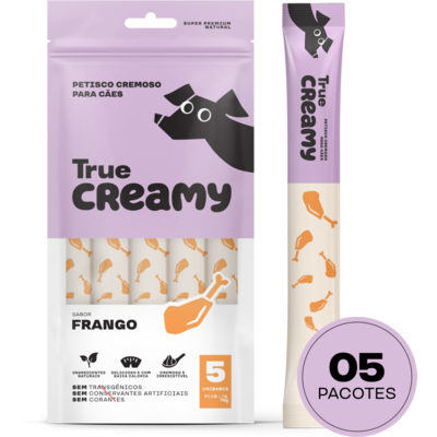 Kit Petisco Cremoso True Creamy Sabores Variados para Cães