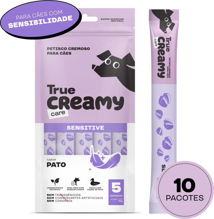 Kit Petisco Cremoso True Creamy Sabores Variados para Cães - 20 Pacotes (100 Unidades)
