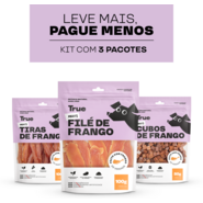 Kit Petisco Natural True Meats Mix Frango - 3 pacotes
