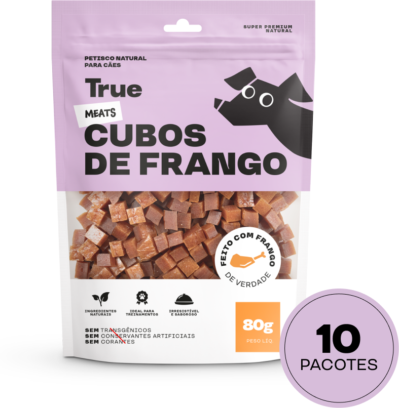 Kit Petisco Natural True Meats Mix Frango - 30 pacotes