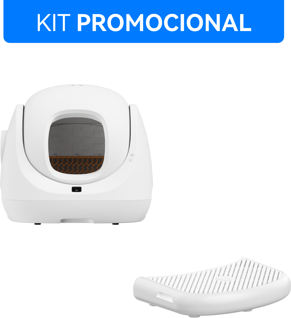 Kit Caixa de Areia Automática e Rampa Catlink para gatos - Tam. Único