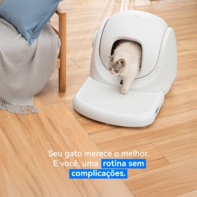 Kit Caixa de Areia Automática e Rampa Catlink para gatos - Tam. Único