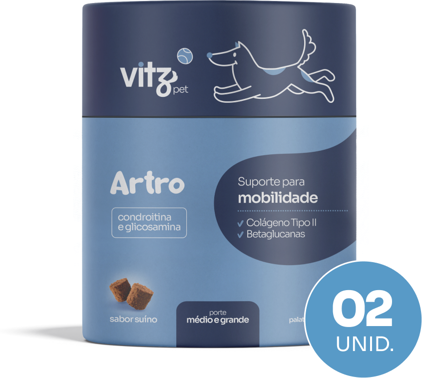 Kit Suplemento Palatavel Vitz Pet para Cães de Porte Médio e Grande - 6 unidades