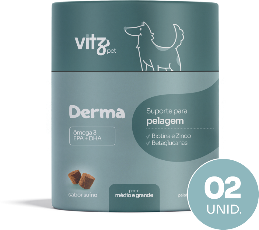 Kit Suplemento Palatavel Vitz Pet para Cães de Porte Médio e Grande - 6 unidades