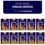 Kit Ração Úmida Nutrilus Sabores Variados para Cães Adultos 100 g - 10 unidades