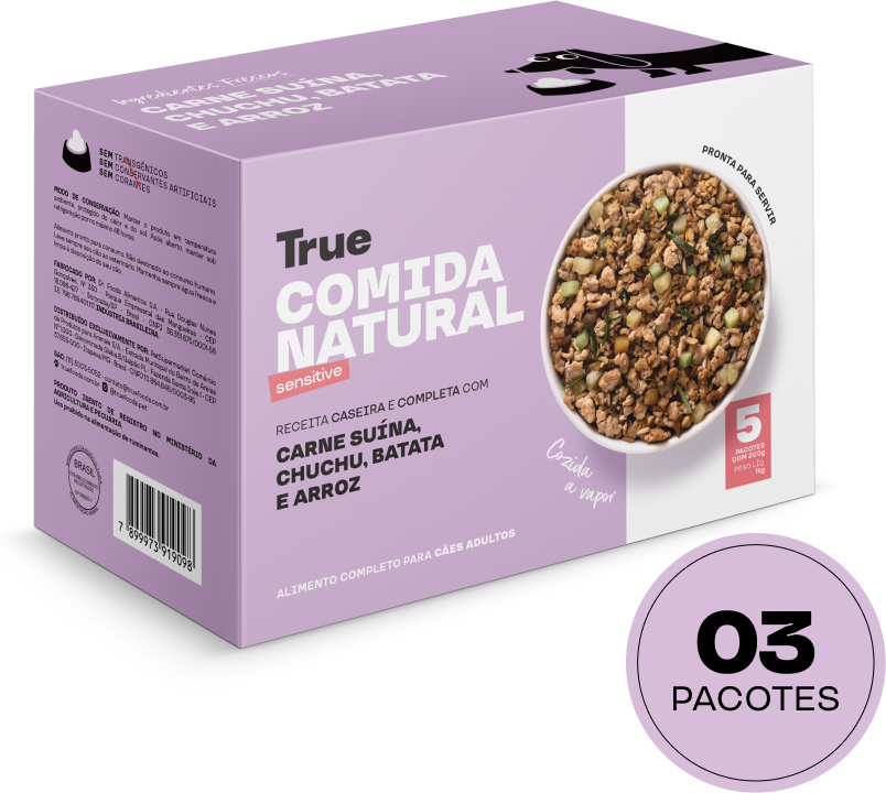 Kit Alimentação Natural True Sabores Variados para Cães Adultos 1Kg - 9 unidades