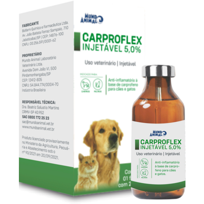 Anti-inflamatório Mundo Animal Carproflex para Cães e Gatos