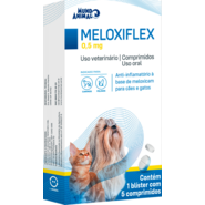 Anti-inflamatório Mundo Animal Meloxiflex 0,5 mg para Cães e Gatos - 5 Comprimidos