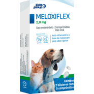 Anti-inflamatório Mundo Animal Meloxiflex 2 mg para Cães e Gatos - 10 Comprimidos