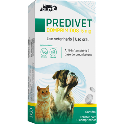Anti-inflamatório Mundo Animal Predivet 5 mg para Cães e Gatos