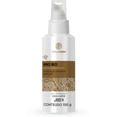 Hidratação Intensiva Pro Bio Mundo Animal Vitallederm para Cães e Gatos