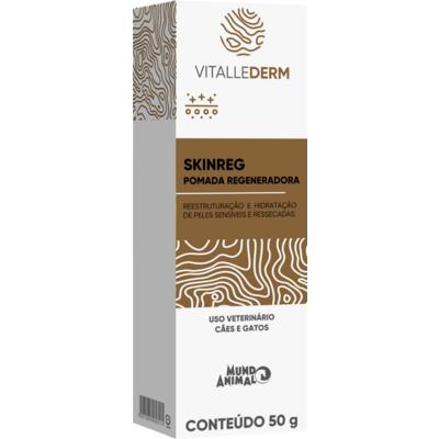 Pomada Regeneradora Skinreg Mundo Animal Vitallederm para Cães e Gatos