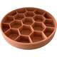 Comedouro Lento Meau Hexa Terracota Antiderrapante para Cães