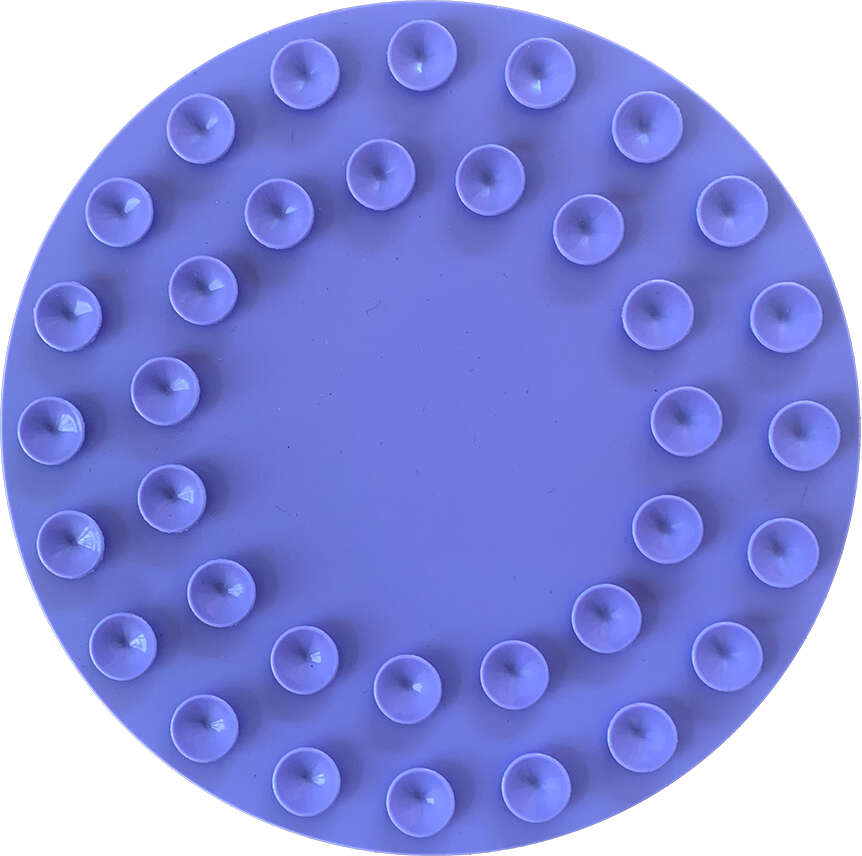 Comedouro Lento Meau Ondas Lilás com ventosa para Cães - Tam. Único