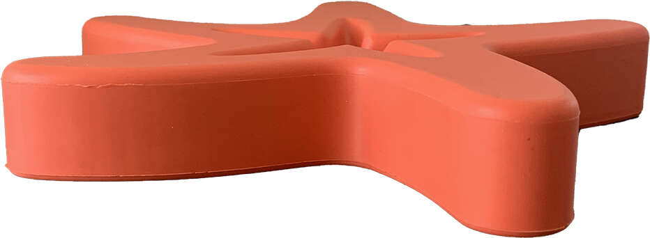 Comedouro Lento Meau Estrela do Mar Coral congelável para Cães e Gatos - Tam. Único