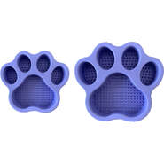 Comedouro Lento Meau Patinha Lilás congelável para Cães e Gatos - Tam. P