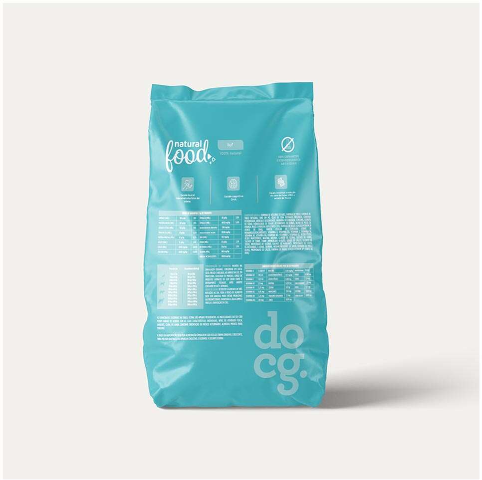 Ração Seca Doc.g Natural Food Liof Frango para Cães - 900 g