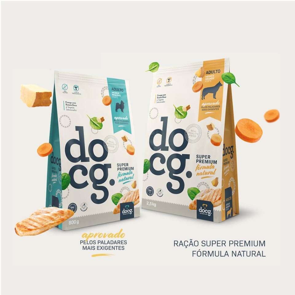 Ração Seca docg. Frango com Batata Doce para Cães Adultos Médio e Grande Porte - 12Kg