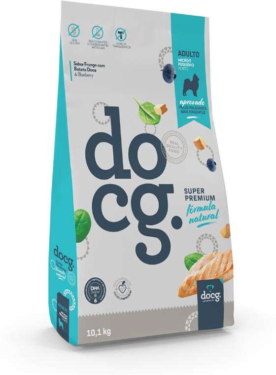 Ração Seca docg. Frango com Batata Doce para Cães Adultos Micro e Pequeno Porte - 10,1Kg