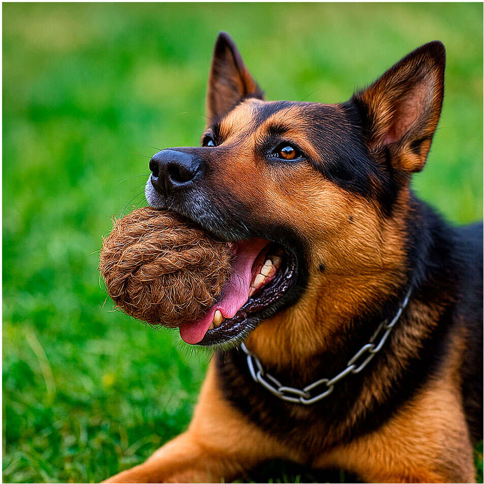 Brinquedo Sustentável Amicus Coconut Ball Marrom para Cães - Tam. Único