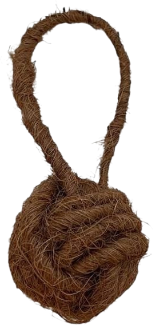 Brinquedo Sustentável Amicus Coconut Loop Marrom para Cães - Tam. Único