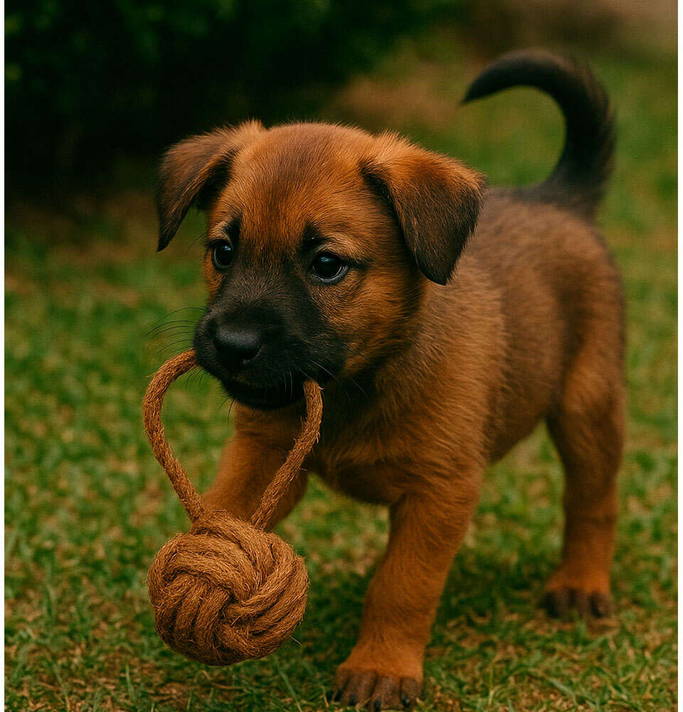 Brinquedo Sustentável Amicus Coconut Loop Marrom para Cães - Tam. Único