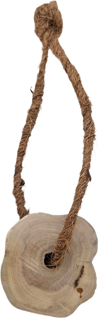 Brinquedo Sustentável Amicus Coconut Wood com Alça Marrom para Cães - Tam. Único