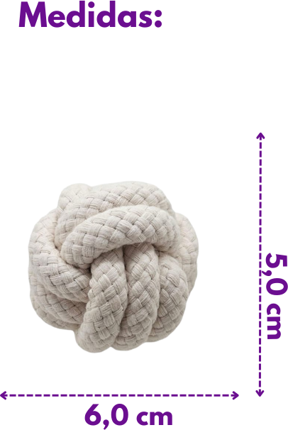Brinquedo Sustentável Amicus Corda Ball Branco para Cães - Tam. Único