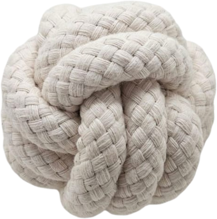 Brinquedo Sustentável Amicus Corda Ball Branco para Cães - Tam. Único