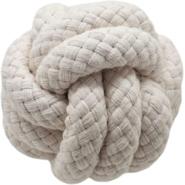 Brinquedo Sustentável Amicus Corda Ball Branco para Cães - Tam. Único