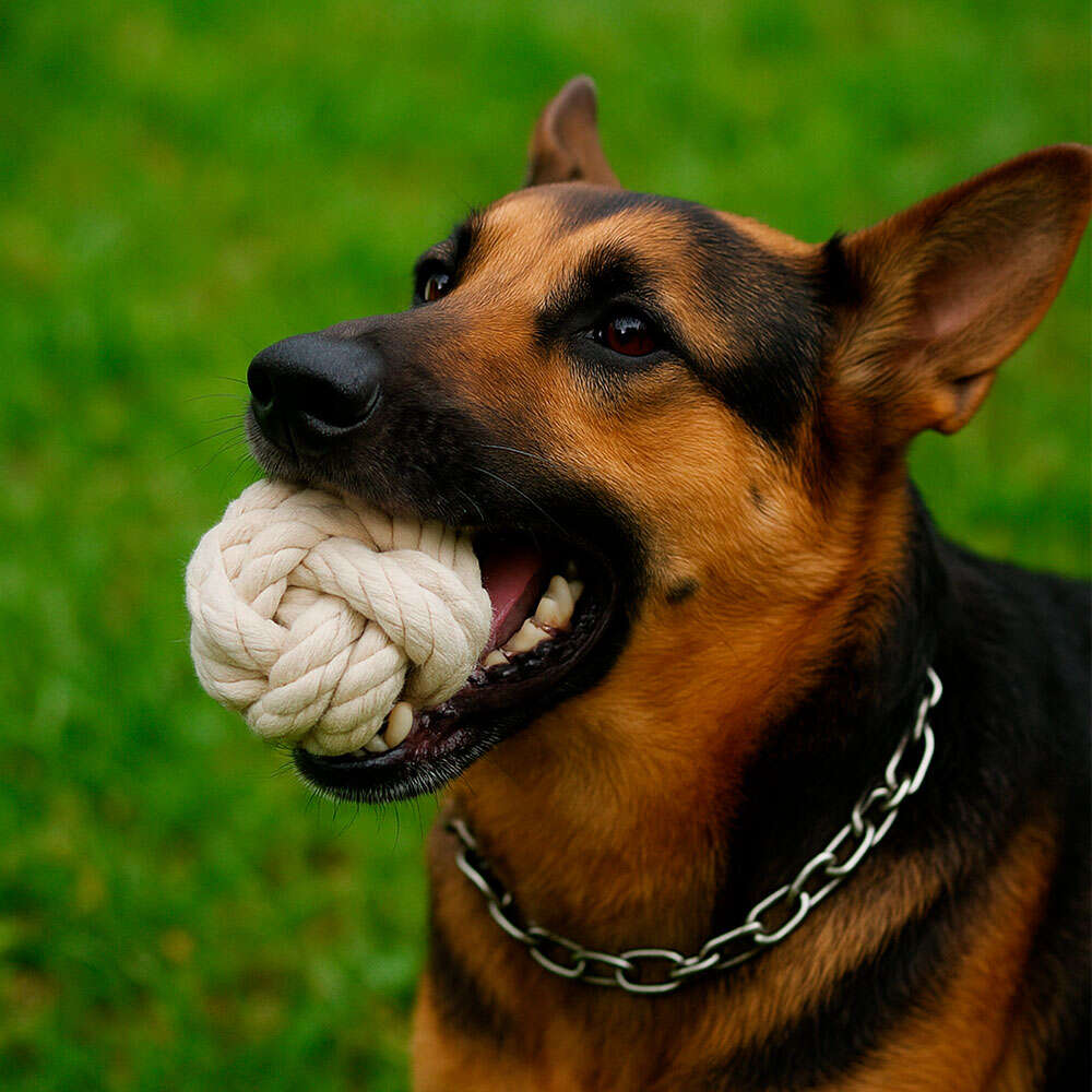 Brinquedo Sustentável Amicus Corda Ball Branco para Cães - Tam. Único