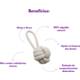 Brinquedo Sustentável Amicus Corda Loop Branco para Cães