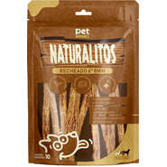 Petisco Pet Maniacs Naturalitos Recheado 6" 8 mm para Cães - 10 Unidades
