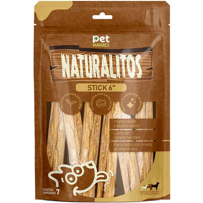 Petisco Pet Maniacs Naturalitos Stick 6" para Cães