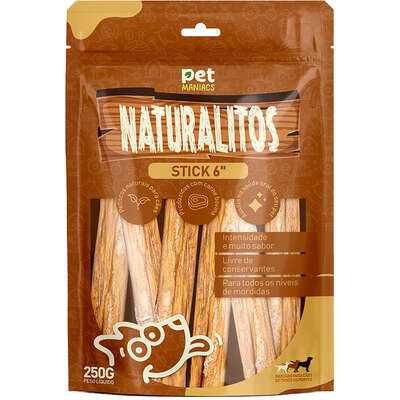 Petisco Pet Maniacs Naturalitos Stick 6" para Cães