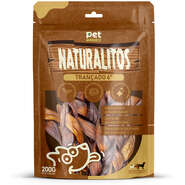 Petisco Pet Maniacs Naturalitos Trançado 6" para Cães - 200 g