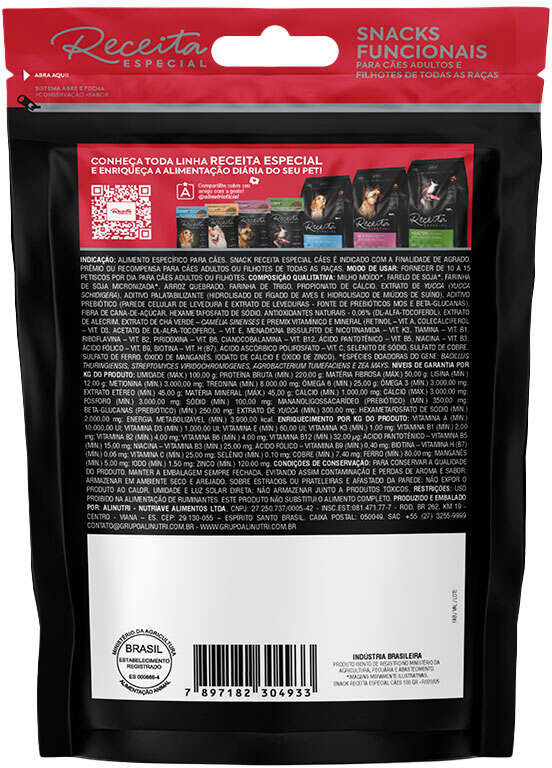 Petisco Alinutri Funcional Receita Especial para Cães - 100 g