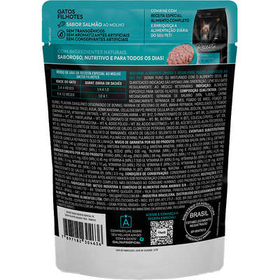 Ração Úmida Alinutri Receita Especial para Gatos Filhotes Sabor Salmão