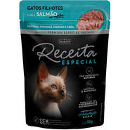 Ração Úmida Alinutri Receita Especial para Gatos Filhotes Sabor Salmão - 70 g