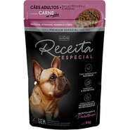 Ração Úmida Alinutri Receita Especial para Cães Adultos Raças Pequenas e Médias Sabor Carne - 85 g