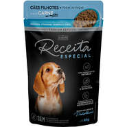 Ração Úmida Alinutri Receita Especial para Cães Filhotes Sabor Carne - 85 g