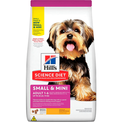 Ração Seca Hill's Science Diet para Cães Adultos Raças Minis e Pequenas