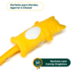 Brinquedo Pelúcia Gatton Cat Combat com Catnip Orgânico Amarelo para Gatos