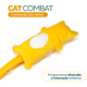 Brinquedo Pelúcia Gatton Cat Combat com Catnip Orgânico Amarelo para Gatos