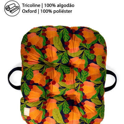 Almofada Fábrica Pet Com Alça Cajú para Cães e Gatos