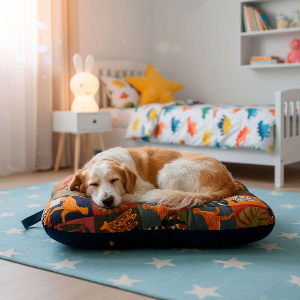 Almofada Fábrica Pet Com Alça Pantanal para Cães e Gatos - Tam. Único