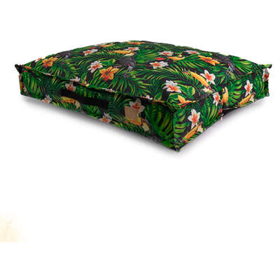 Almofada Fábrica Pet Futon Impermeável Floresta Verde para Cães e Gatos