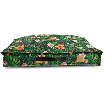 Almofada Fábrica Pet Futon Impermeável Floresta Verde para Cães e Gatos